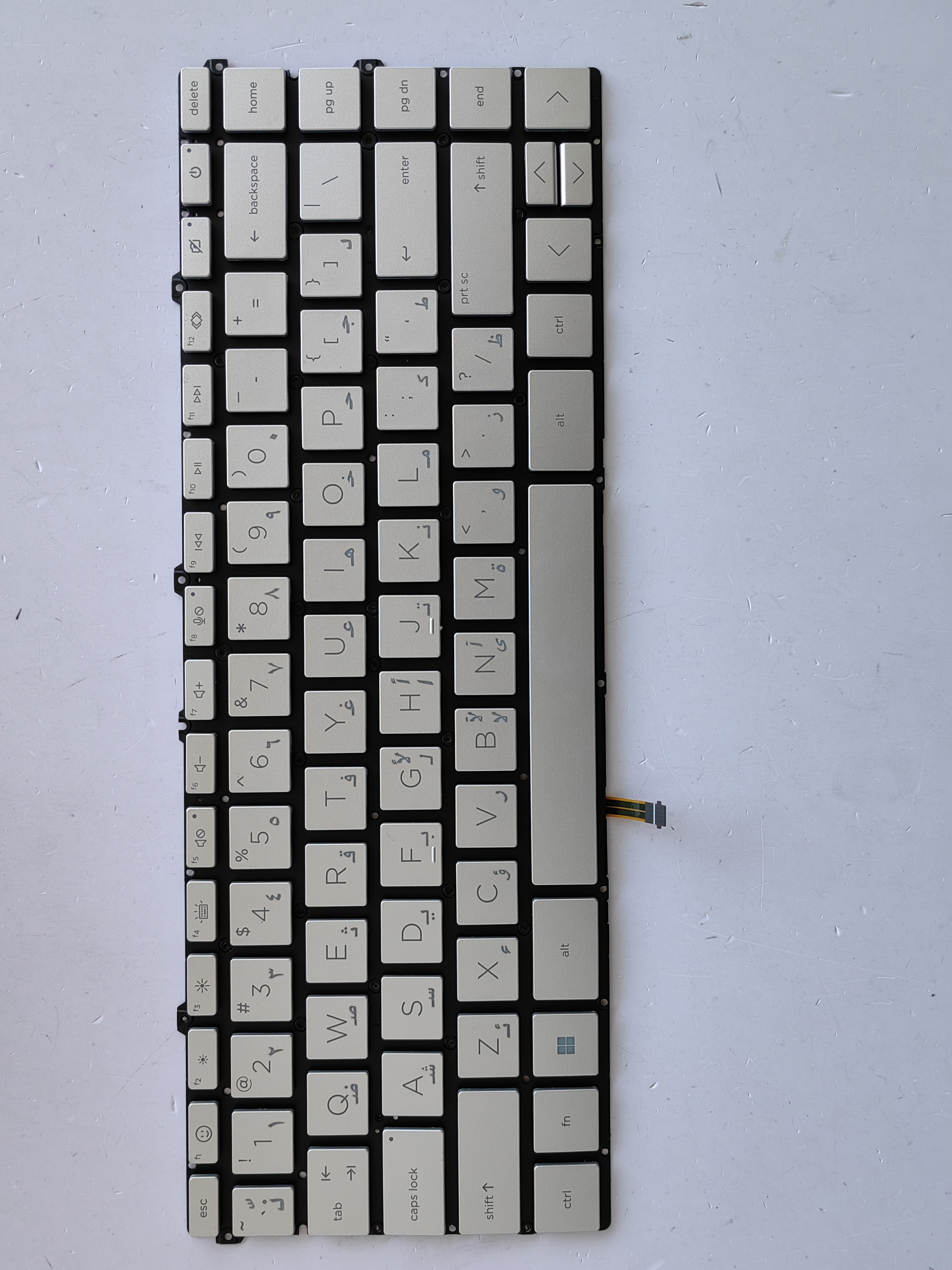 Picture of New Replacement Laptop Keyboard For HP 14-DW/14-DV/TPN-Q244 /TPN-I137 SILVER Backlit (OEM) AR Layout